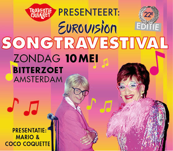 22e songtravestival zondag 10 mei